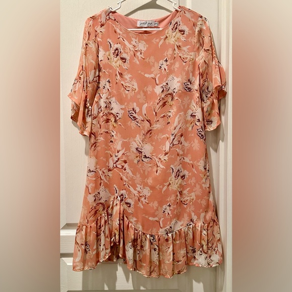 Petal & Pup Chiffon Flirty Floral Trixie Dress - Picture 3 of 7